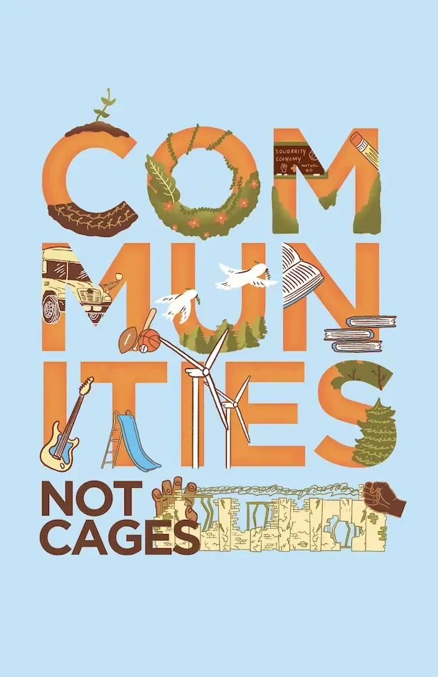 Communities Not Cages Stacked Poster Art
