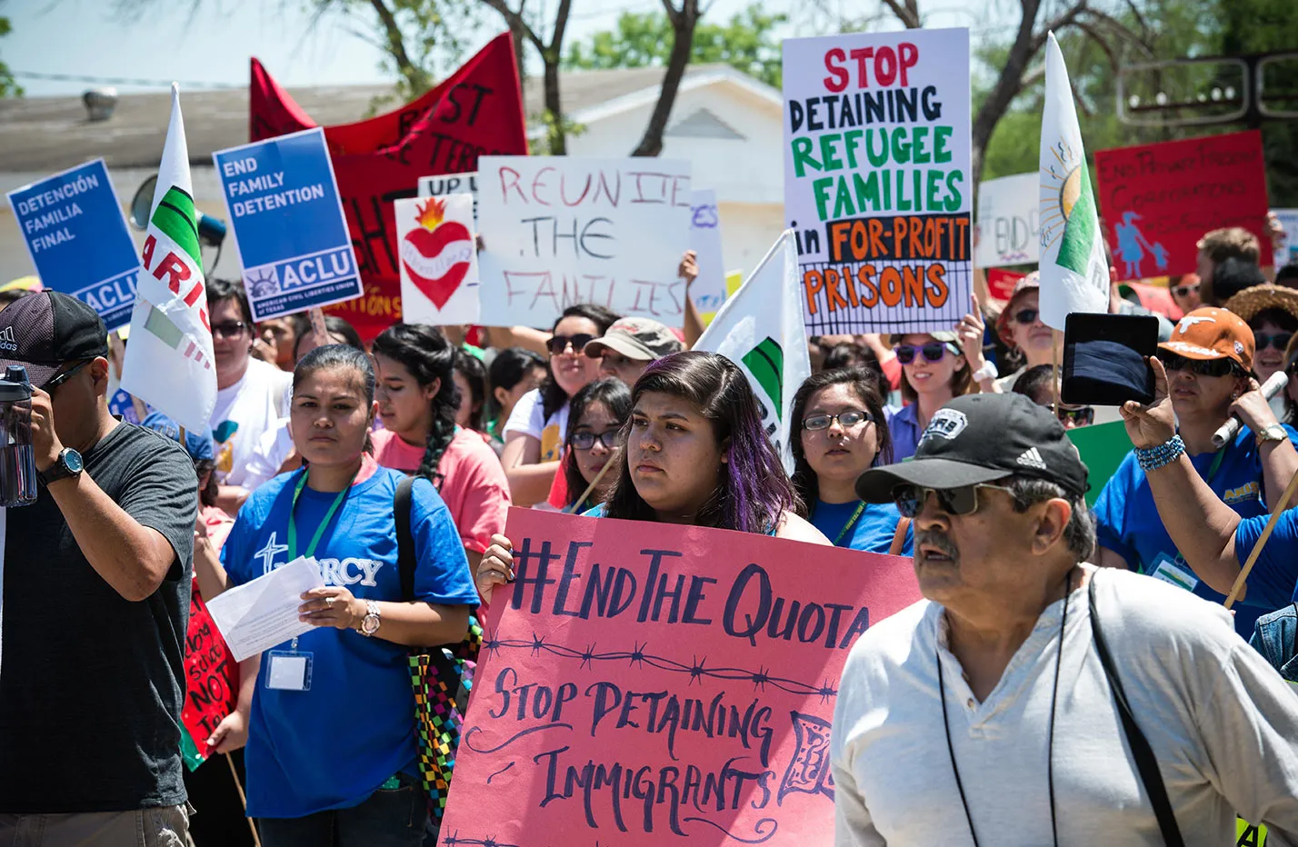 #EndTheQuota protest