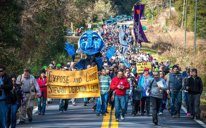 Stewart Detention Center Protest