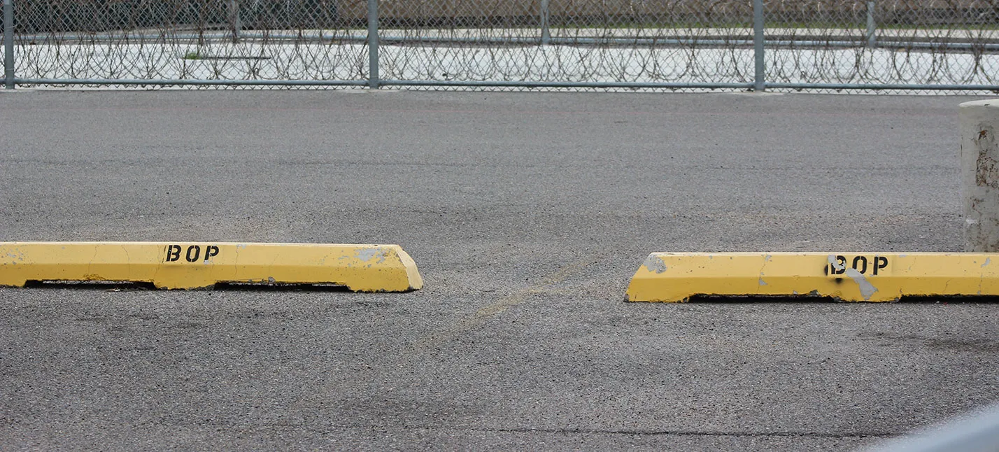 Willacy Detention Center parking lot